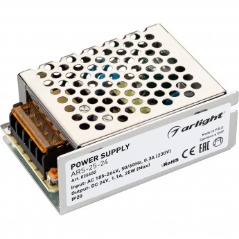 Блок питания ARLIGHT ARS-25-24 Блок питания ARLIGHT ARS-25-24