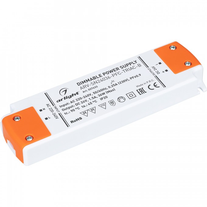 Блок питания ARLIGHT ARV-SN24036-PFC-TRIAC-B 027633