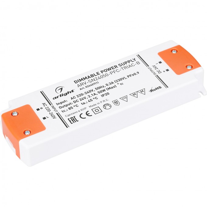 Блок питания ARLIGHT ARV-SN24050-PFC-TRIAC-B 026407(1)