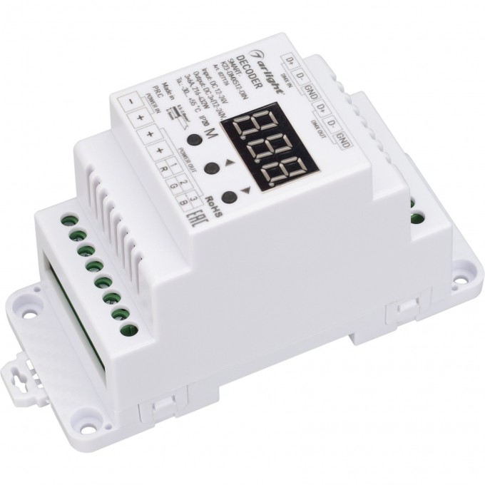 Декодер ARLIGHT SMART-K23-DMX512-DIN 027126