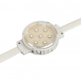 Модуль управляемый ARLIGHT SPI-F7-D50 24V RGB-RAM-Auto (1.25W, IP68, 120 deg, ластик, 3 года)