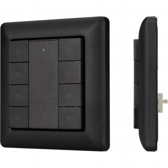Панель ARLIGHT INTELLIGENT DALI-223-1G-8SC-IN-BLACK Панель ARLIGHT INTELLIGENT DALI-223-1G-8SC-IN-BLACK