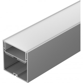 Профиль с экраном ARLIGHT SL-LINE-7477-2500 ANOD+OPAL Профиль с экраном ARLIGHT SL-LINE-7477-2500 ANOD+OPAL