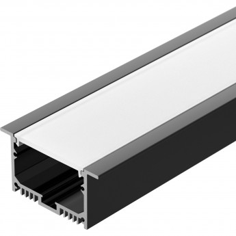 Профиль с экраном ARLIGHT SL-LINIA62-F-2500 BLACK+OPAL алюминий Профиль с экраном ARLIGHT SL-LINIA62-F-2500 BLACK+OPAL алюминий