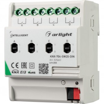 Релейный модуль ARLIGHT INTELLIGENT KNX-704-SW20-DIN