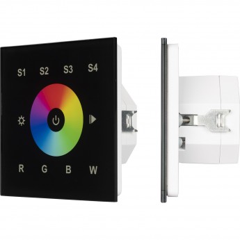 Сенсорная панель ARLIGHT INTELLIGENT DALI-901-11-1G-4SC-RGBW-DT8-IN Black (BUS/230V, IARL, IP20 Пластик, 3 года)