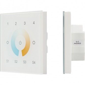 Сенсорная панель ARLIGHT INTELLIGENT DALI-901-11-4G-4SC-MIX-DT8-IN White