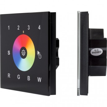 Сенсорная панель ARLIGHT INTELLIGENT DALI-901-11-4G-RGBW-DT8-IN Black