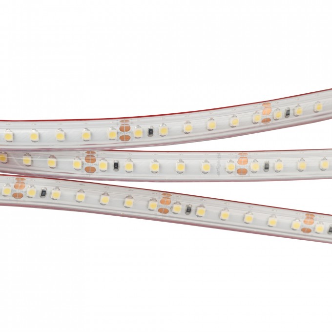 Светодиодная лента ARLIGHT RTW 2-5000PS 24V Warm 3000 2x (3528, 600 LED, LUX, 9.6 Вт/м, IP67) 021462