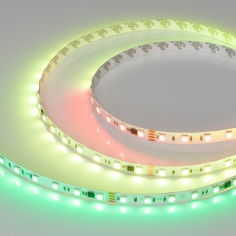 Светодиодная лента герметичная ARLIGHT SPI-PFS-B60-12mm 12V RGB-PX3-BPT (12 W/m, IP68, 5060, 5m) (Arlight, бегущий огонь)