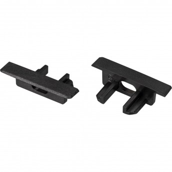 Заглушка ARLIGHT для MIC-FS чёрная с отверстием, пластик