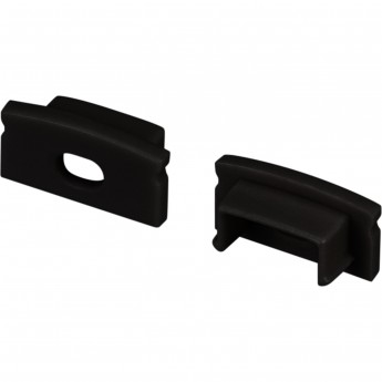 Заглушка ARLIGHT LINE-1708 BLACK с отверстием, пластик