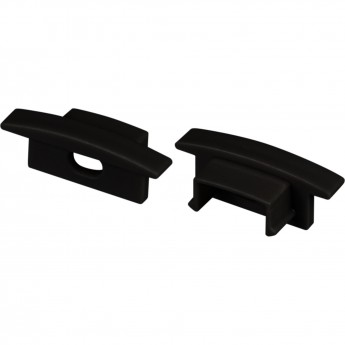 Заглушка ARLIGHT LINE-2308-F BLACK с отверстием, пластик