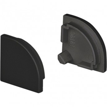 Заглушка ARLIGHT SL-KANT-H16 ROUND BLACK глухая, пластик