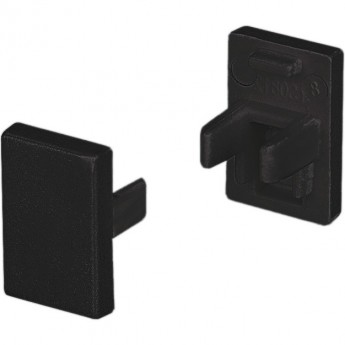 Заглушка ARLIGHT SL-MINI-8-H12 BLACK глухая, пластик
